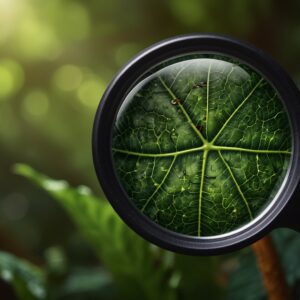 Kleszcz na zielonym liściu - borelioza u dzieci