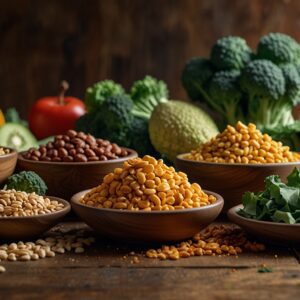 Produkty bogate w magnez dla dzieci: szpinak, orzechy, nasiona