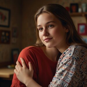 samoocena nastolatków - Matka wspiera córkę w budowaniu samooceny